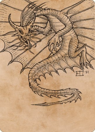 Ancient Gold Dragon Art Card (44) [Commander Legends: Battle for Baldur's Gate Art Series] | Gaming Infinity