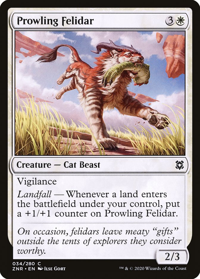 Prowling Felidar [Zendikar Rising] | Gaming Infinity