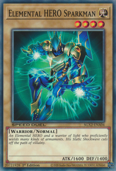 Elemental HERO Sparkman [SGX2-ENA04] Common | Gaming Infinity