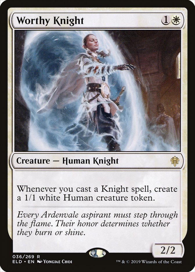 Worthy Knight [Throne of Eldraine] | Gaming Infinity