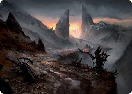 Haunted Ridge Art Card [Innistrad: Midnight Hunt Art Series] | Gaming Infinity