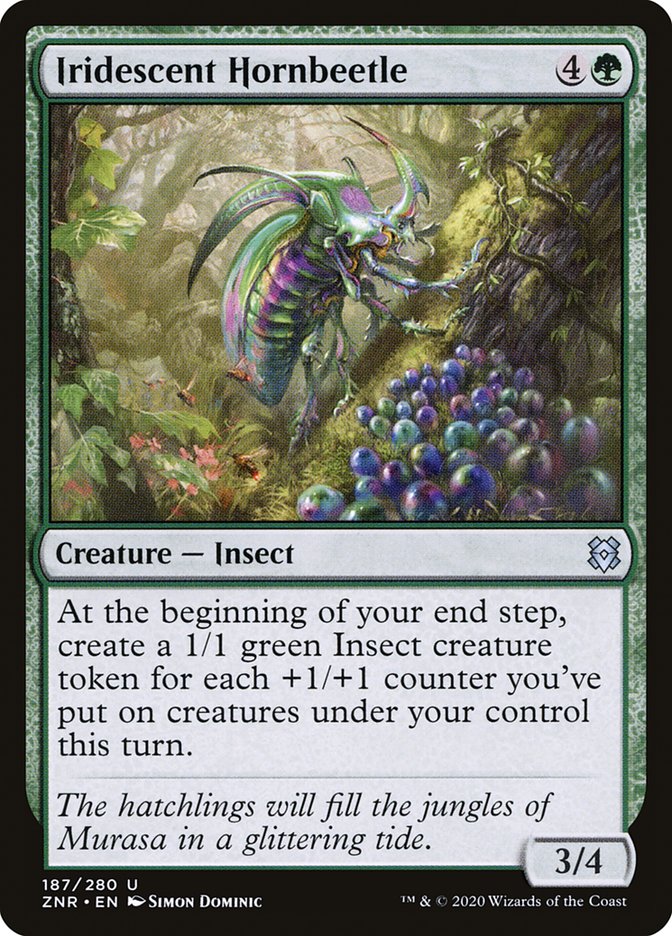 Iridescent Hornbeetle [Zendikar Rising] | Gaming Infinity