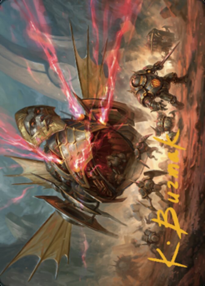 Liberator, Urza's Battlethopter Art Card (Gold-Stamped Signature) [The Brothers' War Art Series] | Gaming Infinity