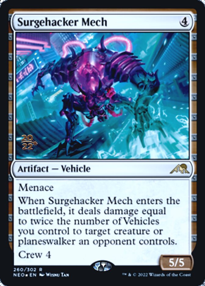 Surgehacker Mech [Kamigawa: Neon Dynasty Prerelease Promos] | Gaming Infinity