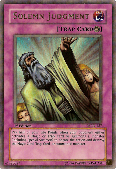 Solemn Judgment [MRD-127] Ultra Rare | Gaming Infinity