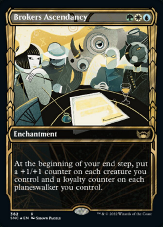 Brokers Ascendancy (Showcase Golden Age Gilded Foil) [Streets of New Capenna] | Gaming Infinity