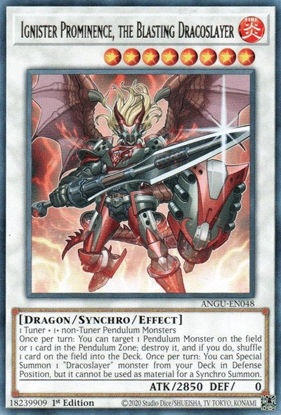 Ignister Prominence, the Blasting Dracoslayer (Rare) [ANGU-EN048] Rare | Gaming Infinity