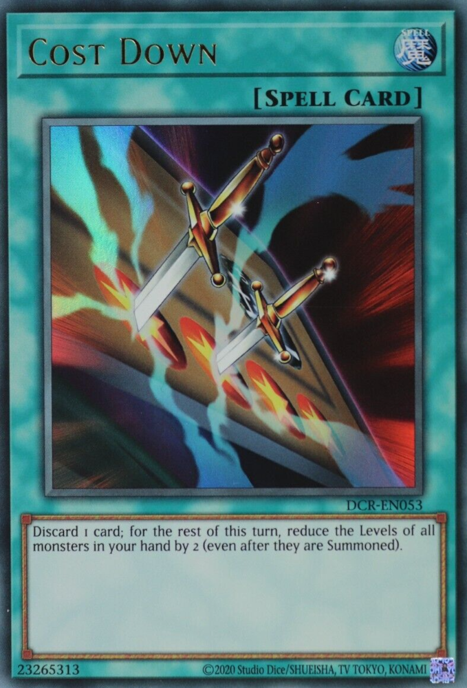 Cost Down (25th Anniversary) [DCR-EN053] Ultra Rare | Gaming Infinity