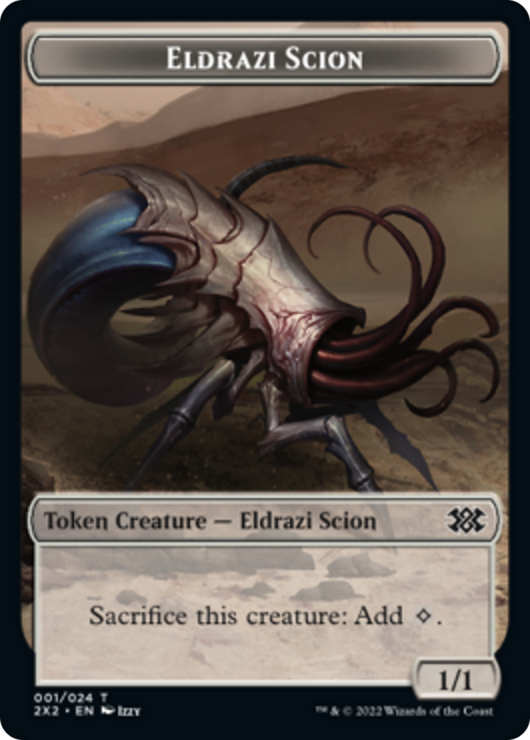 Faerie Rogue // Eldrazi Scion Double-sided Token [Double Masters 2022 Tokens] | Gaming Infinity