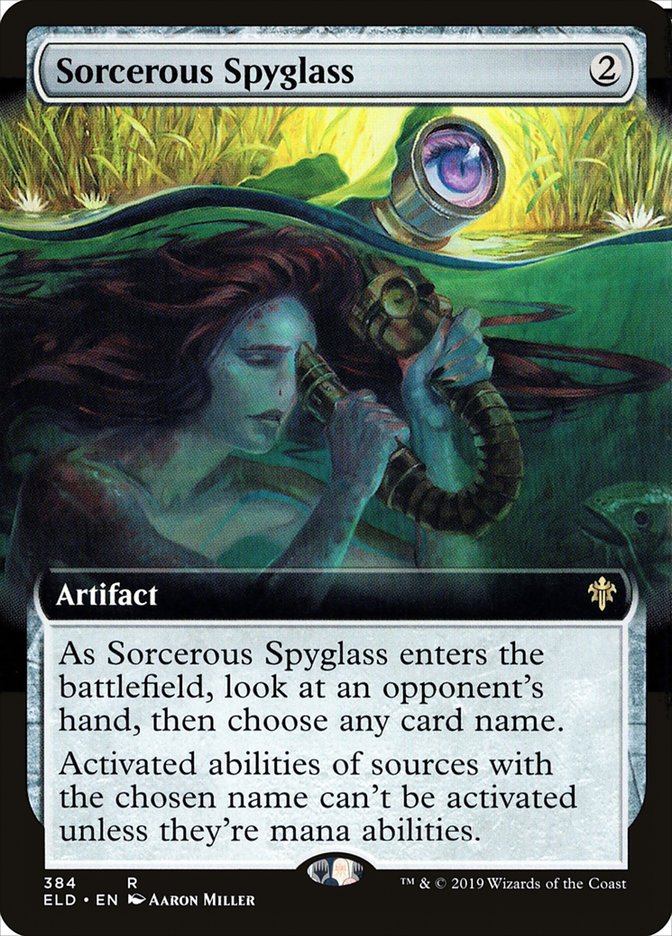Sorcerous Spyglass (Extended Art) [Throne of Eldraine] | Gaming Infinity