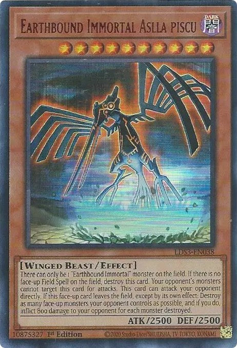Earthbound Immortal Aslla piscu (Red) [LDS3-EN038] Ultra Rare | Gaming Infinity