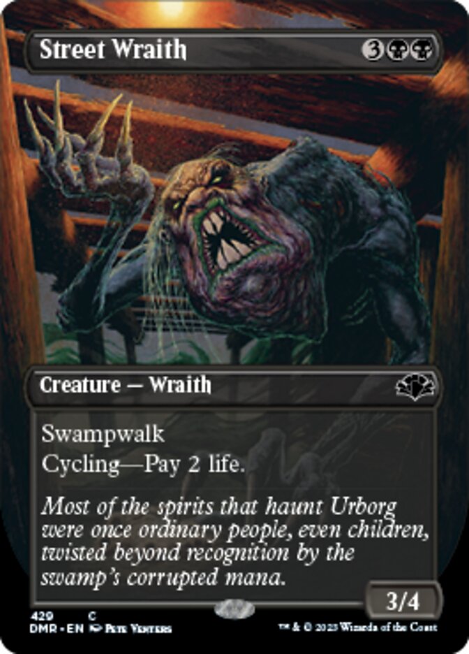 Street Wraith (Borderless Alternate Art) [Dominaria Remastered] | Gaming Infinity