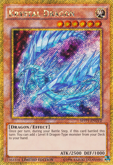 Krystal Dragon [MVP1-ENGV2] Gold Secret Rare | Gaming Infinity