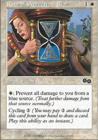 Rune of Protection: Blue [Urza's Saga] | Gaming Infinity