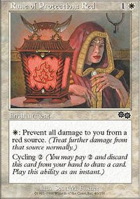 Rune of Protection: Red [Urza's Saga] | Gaming Infinity