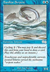 Sandbar Serpent [Urza's Saga] | Gaming Infinity