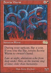 Scoria Wurm [Urza's Saga] | Gaming Infinity