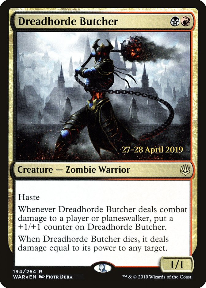 Dreadhorde Butcher  [War of the Spark Prerelease Promos] | Gaming Infinity