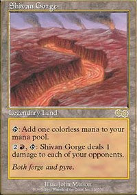 Shivan Gorge [Urza's Saga] | Gaming Infinity