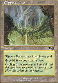 Slippery Karst [Urza's Saga] | Gaming Infinity