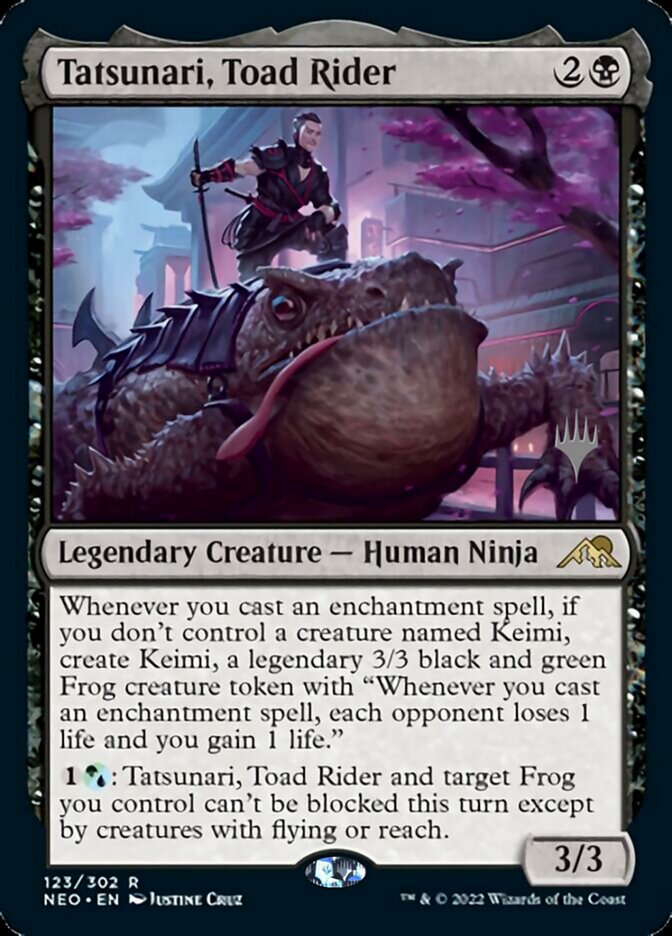 Tatsunari, Toad Rider (Promo Pack) [Kamigawa: Neon Dynasty Promos] | Gaming Infinity