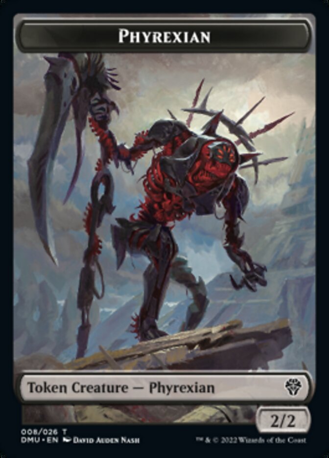 Phyrexian // Zombie Double-sided Token [Dominaria United Tokens] | Gaming Infinity