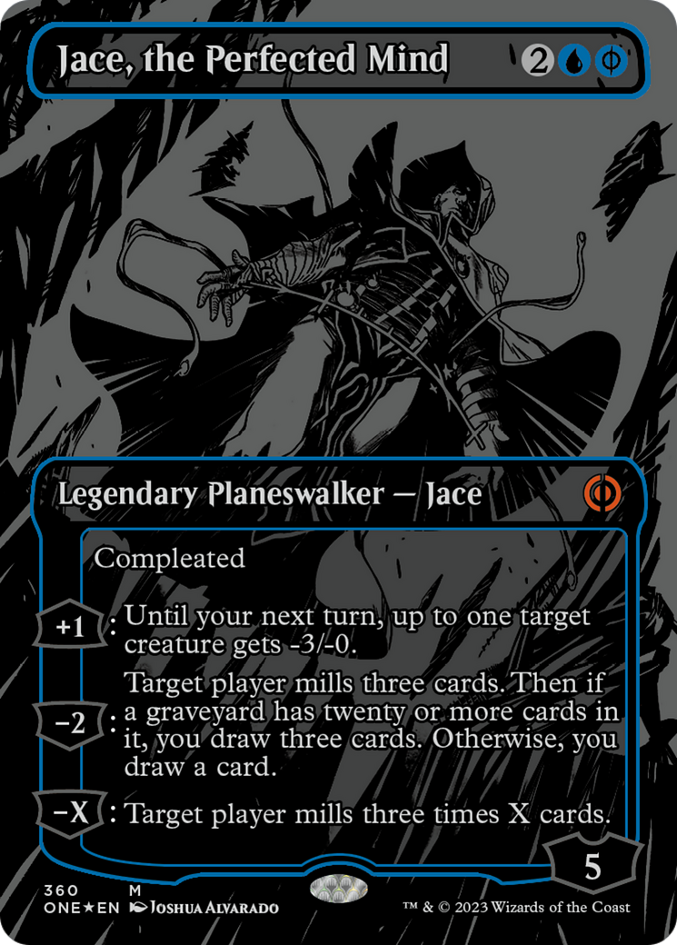 Jace, the Perfected Mind (Oil Slick Raised Foil) [Phyrexia: All Will Be One] | Gaming Infinity