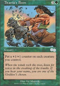 Titania's Boon [Urza's Saga] | Gaming Infinity