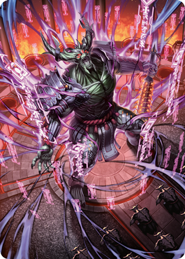 Hidetsugu, Devouring Chaos Art Card [Kamigawa: Neon Dynasty Art Series] | Gaming Infinity