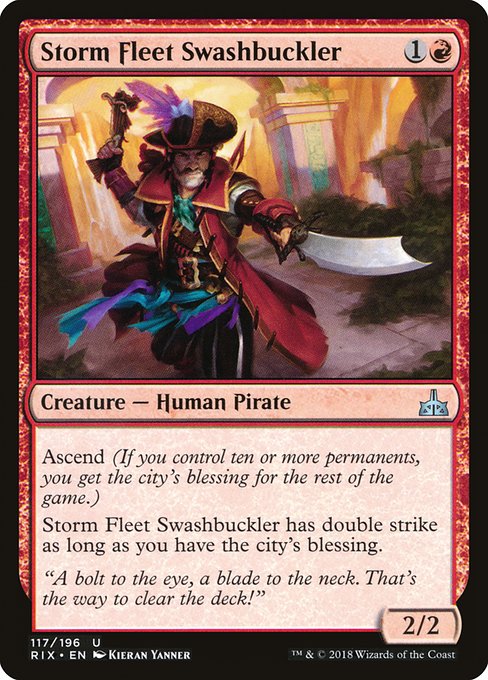 Storm Fleet Swashbuckler [Rivals of Ixalan] | Gaming Infinity