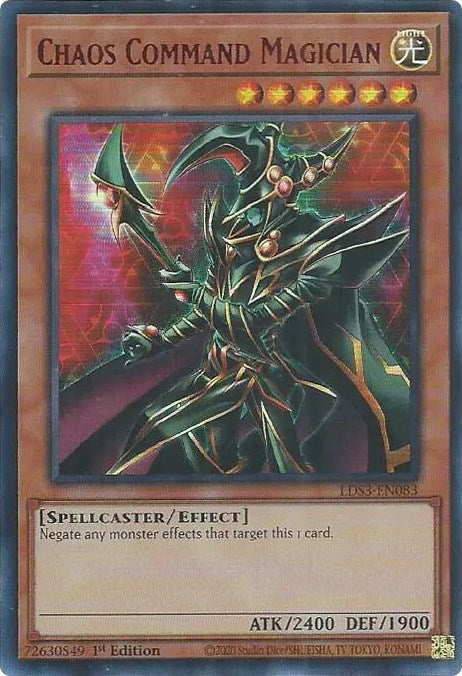 Chaos Command Magician (Red) [LDS3-EN083] Ultra Rare | Gaming Infinity