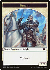 Gold // Knight (005) Double-Sided Token [Commander 2015 Tokens] | Gaming Infinity