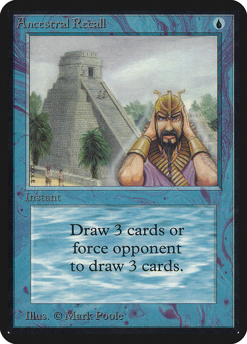 Ancestral Recall [Limited Edition Alpha] | Gaming Infinity