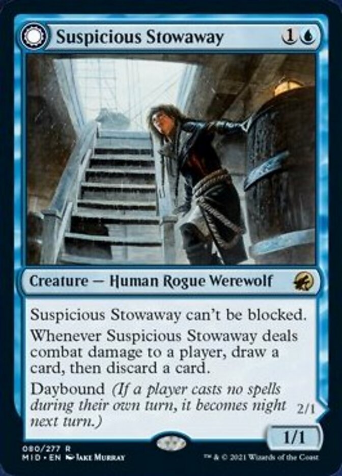 Suspicious Stowaway // Seafaring Werewolf [Innistrad: Midnight Hunt] | Gaming Infinity