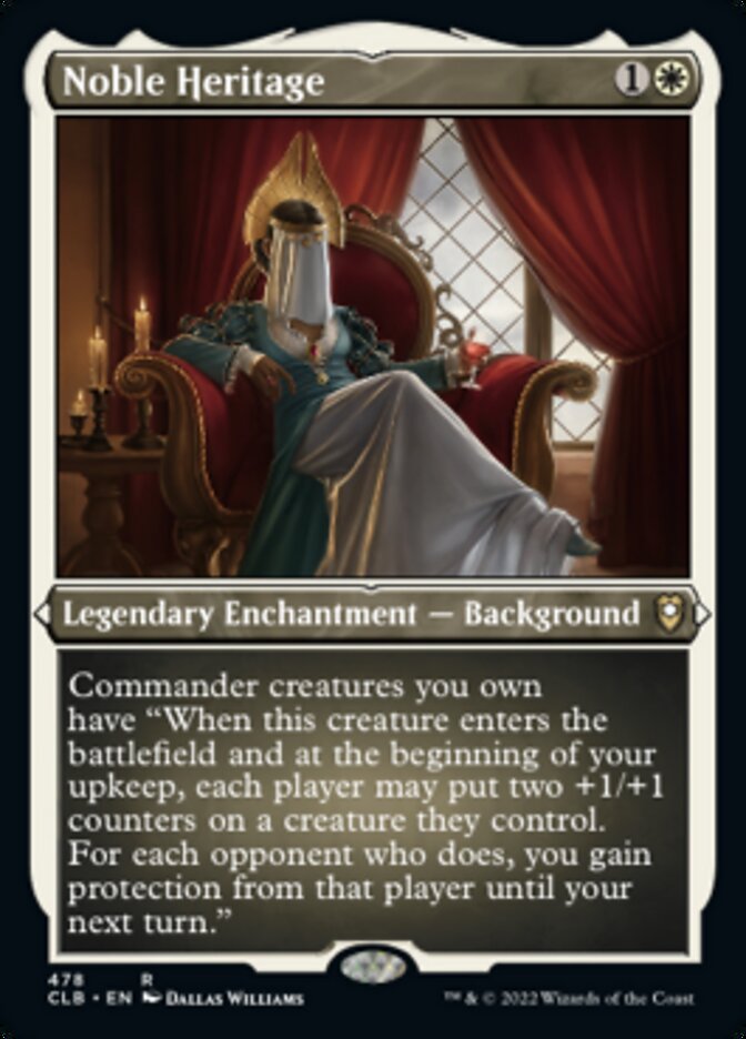 Noble Heritage (Foil Etched) [Commander Legends: Battle for Baldur's Gate] | Gaming Infinity