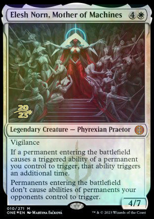 Elesh Norn, Mother of Machines [Phyrexia: All Will Be One Prerelease Promos] | Gaming Infinity