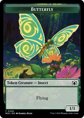 Butterfly // City's Blessing Double-Sided Token [March of the Machine Commander Tokens] | Gaming Infinity