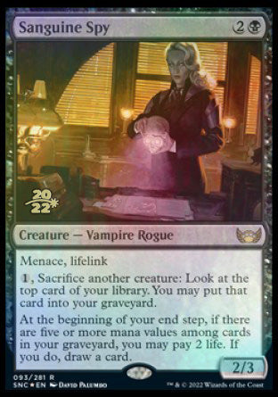 Sanguine Spy [Streets of New Capenna Prerelease Promos] | Gaming Infinity