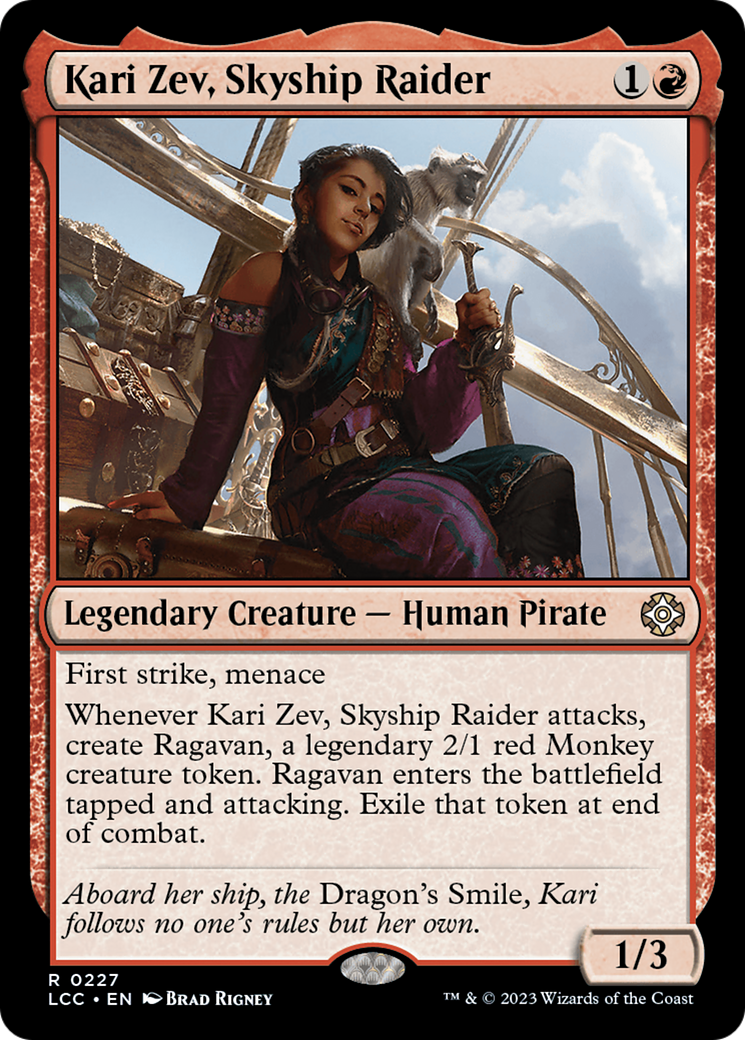 Kari Zev, Skyship Raider [The Lost Caverns of Ixalan Commander] | Gaming Infinity