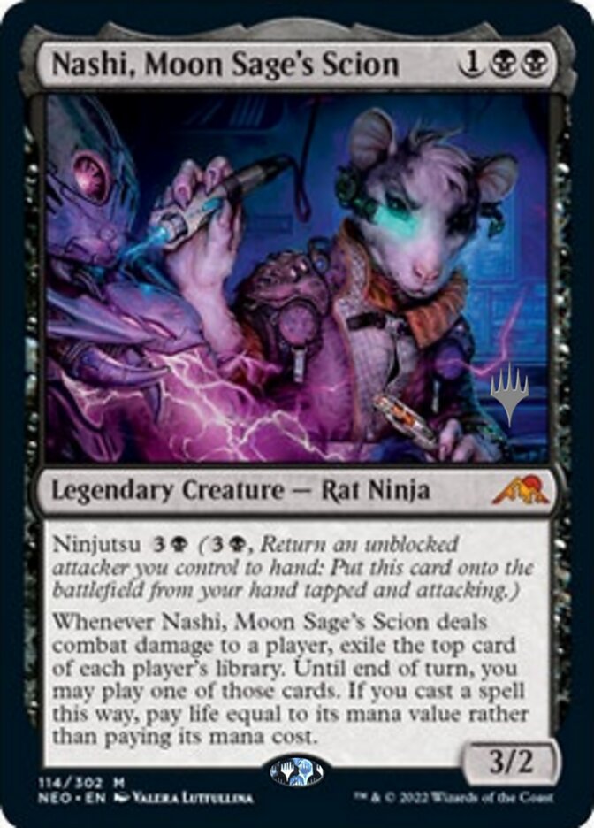 Nashi, Moon Sage's Scion (Promo Pack) [Kamigawa: Neon Dynasty Promos] | Gaming Infinity