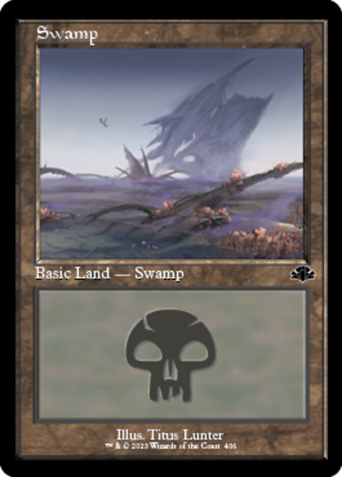 Swamp (406) (Retro) [Dominaria Remastered] | Gaming Infinity