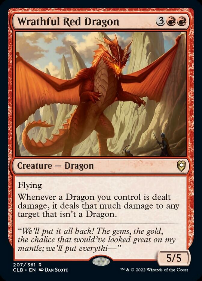 Wrathful Red Dragon [Commander Legends: Battle for Baldur's Gate] | Gaming Infinity