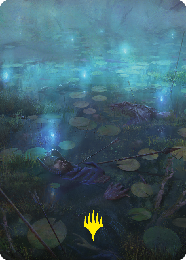 The Dead Marshes Art Card (Gold-Stamped Signature) [The Lord of the Rings: Tales of Middle-earth Art Series] | Gaming Infinity
