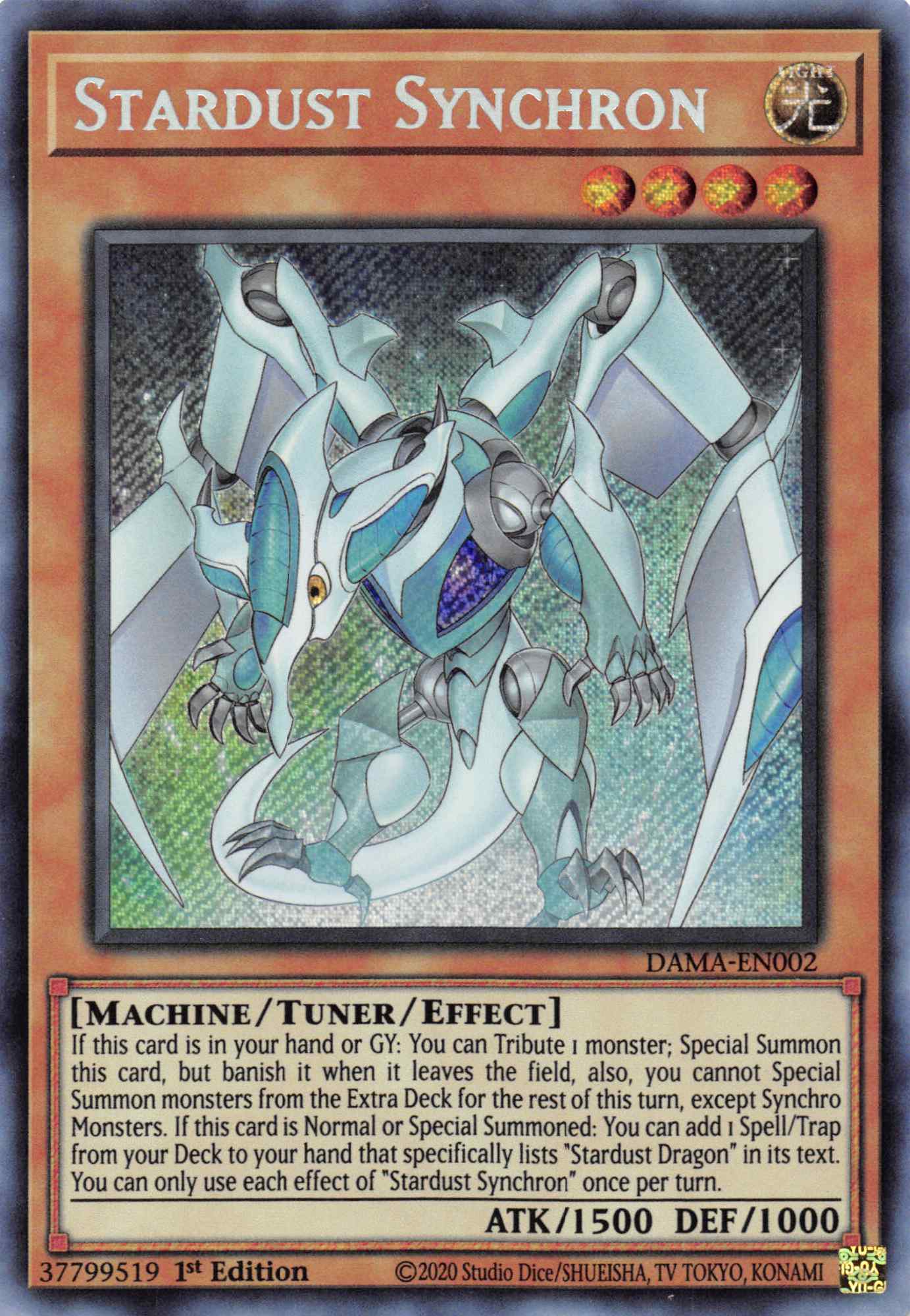 Stardust Synchron [DAMA-EN002] Secret Rare | Gaming Infinity