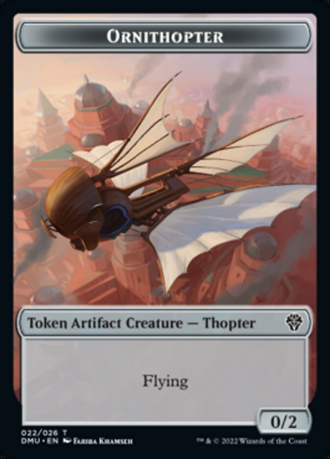 Phyrexian // Ornithopter Double-sided Token [Dominaria United Tokens] | Gaming Infinity