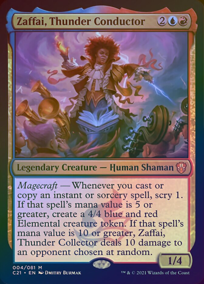 Zaffai, Thunder Conductor (Display Commander) [Commander 2021] | Gaming Infinity