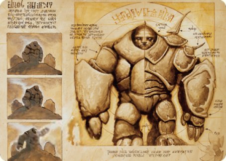 Precursor Golem Art Card [The Brothers' War Art Series] | Gaming Infinity