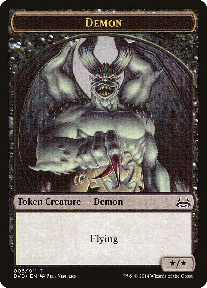 Demon Token (Divine vs. Demonic) [Duel Decks Anthology Tokens] | Gaming Infinity