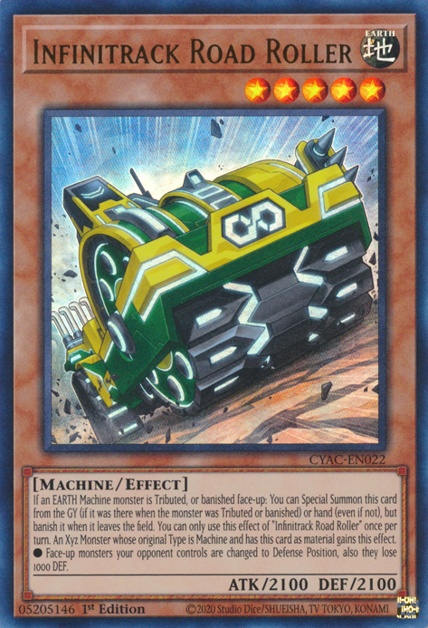 Infinitrack Road Roller [CYAC-EN022] Ultra Rare | Gaming Infinity