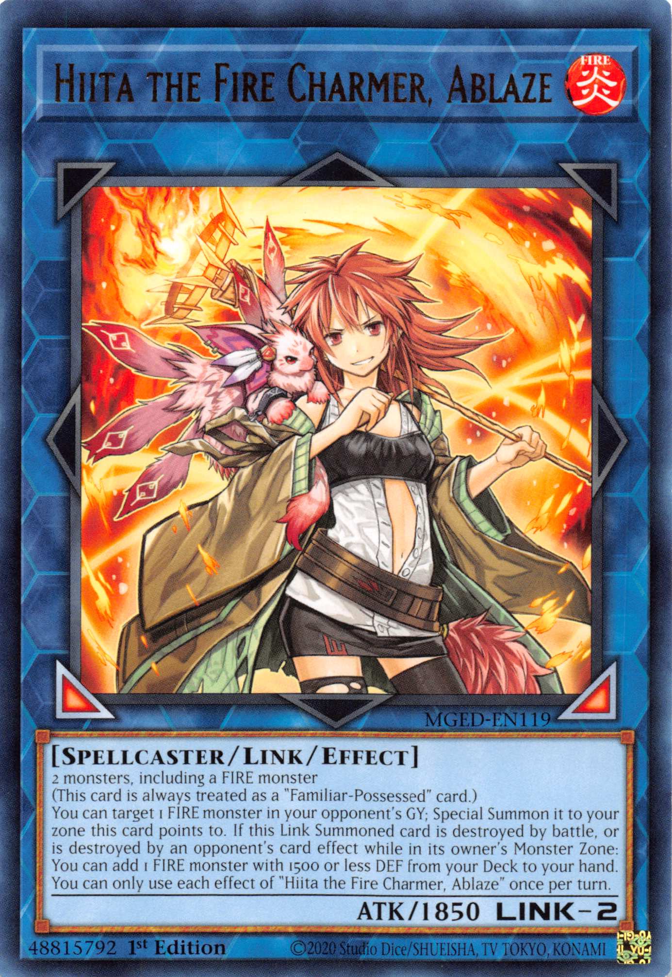 Hiita the Fire Charmer, Ablaze [MGED-EN119] Rare | Gaming Infinity